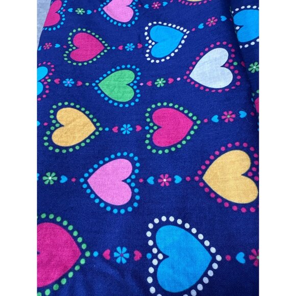 1/2 yard x 42" Colorful Heart Pattern Cotton Fabric Sewing Quilting - Picture 3 of 3